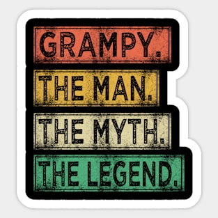 grampy the man the myth the legend Sticker